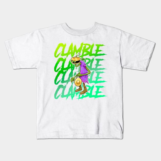 My singing Monsters clamble Kids T-Shirt by Draw For Fun 